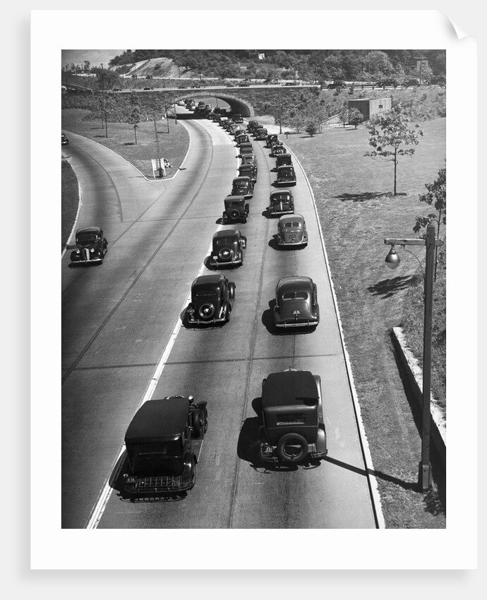 View of Traffic Jam on Grand Central Parkway by Anonymous