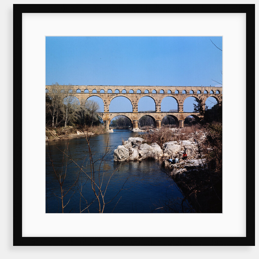 Pont du Gard Aqueduct in France by Anonymous