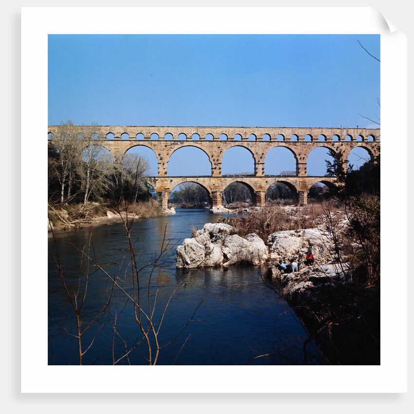 Pont du Gard Aqueduct in France by Anonymous