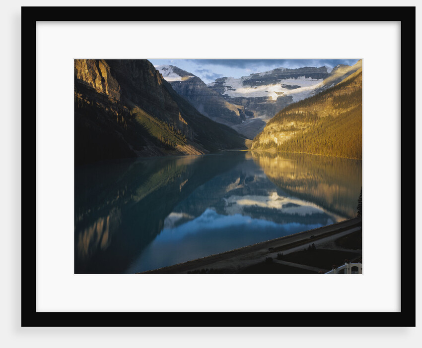 Mountains Surrounding Lake Louise by Anonymous