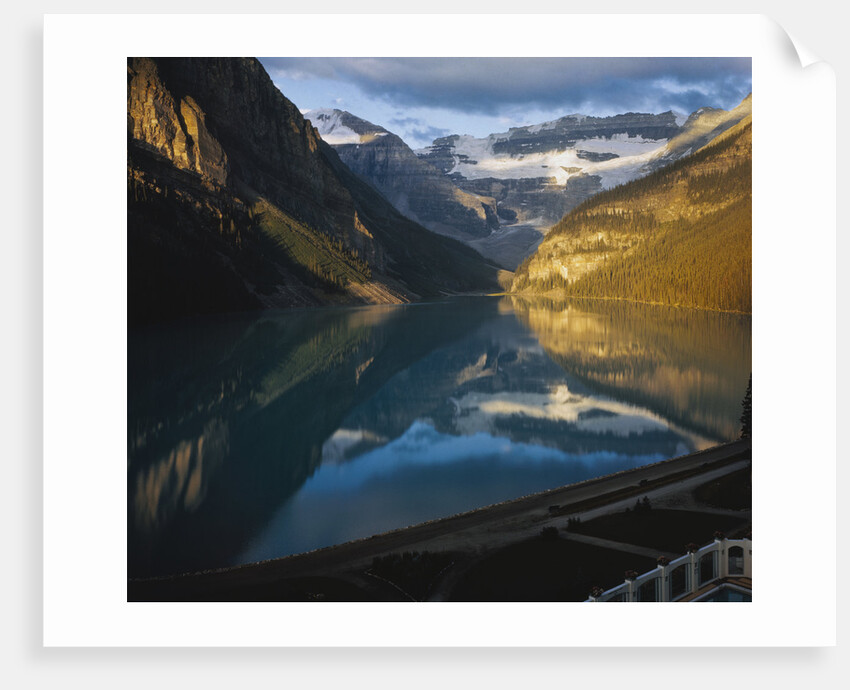 Mountains Surrounding Lake Louise by Anonymous