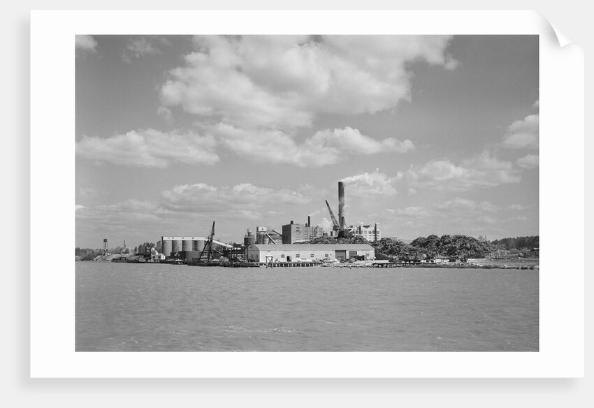 Papermill on York River by Anonymous