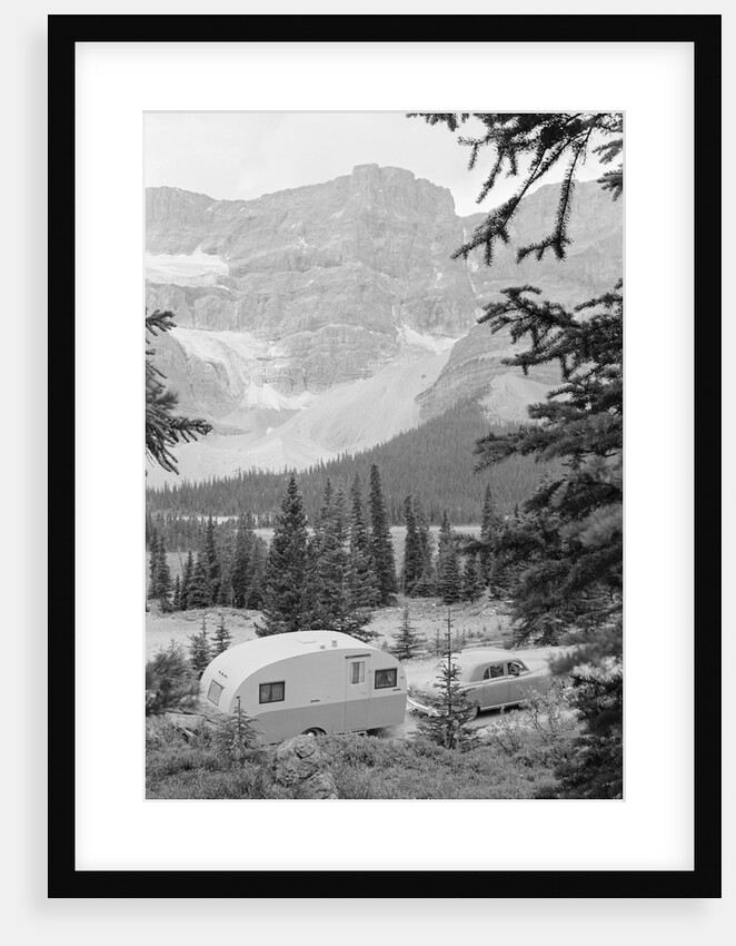 Crowfoot Glacier from Icefields Parkway by Anonymous