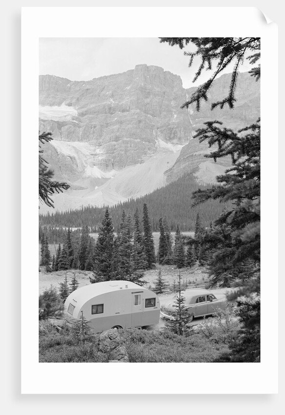 Crowfoot Glacier from Icefields Parkway by Anonymous
