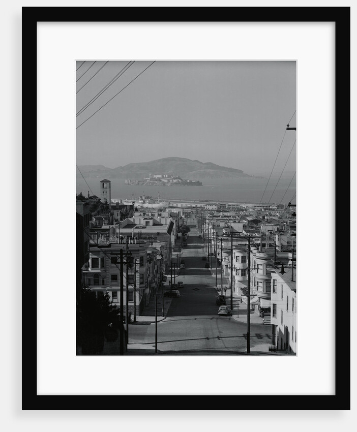 View of Alcatraz Island from Russian Hill by Anonymous