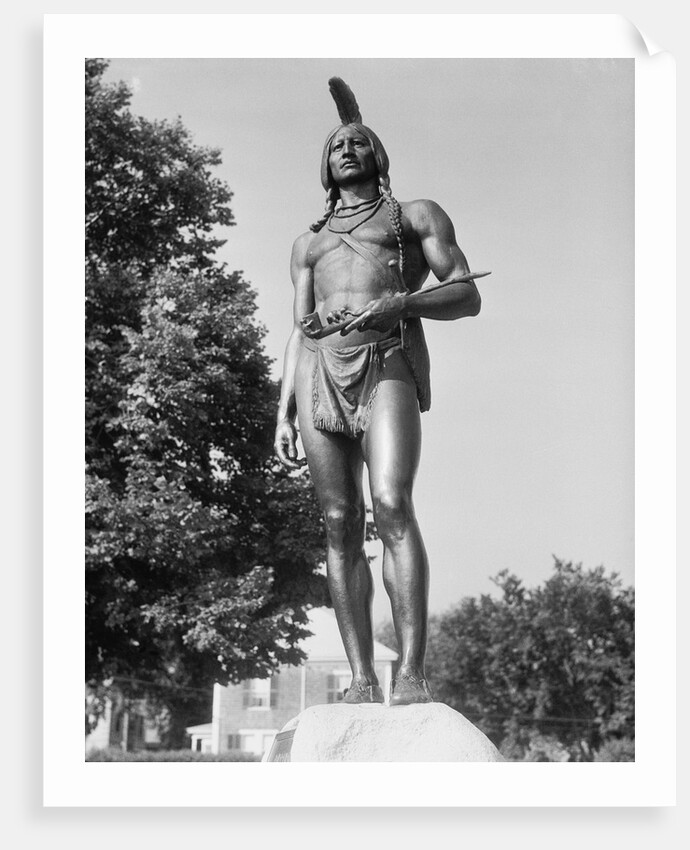 View of Statue of Massasoit by Anonymous