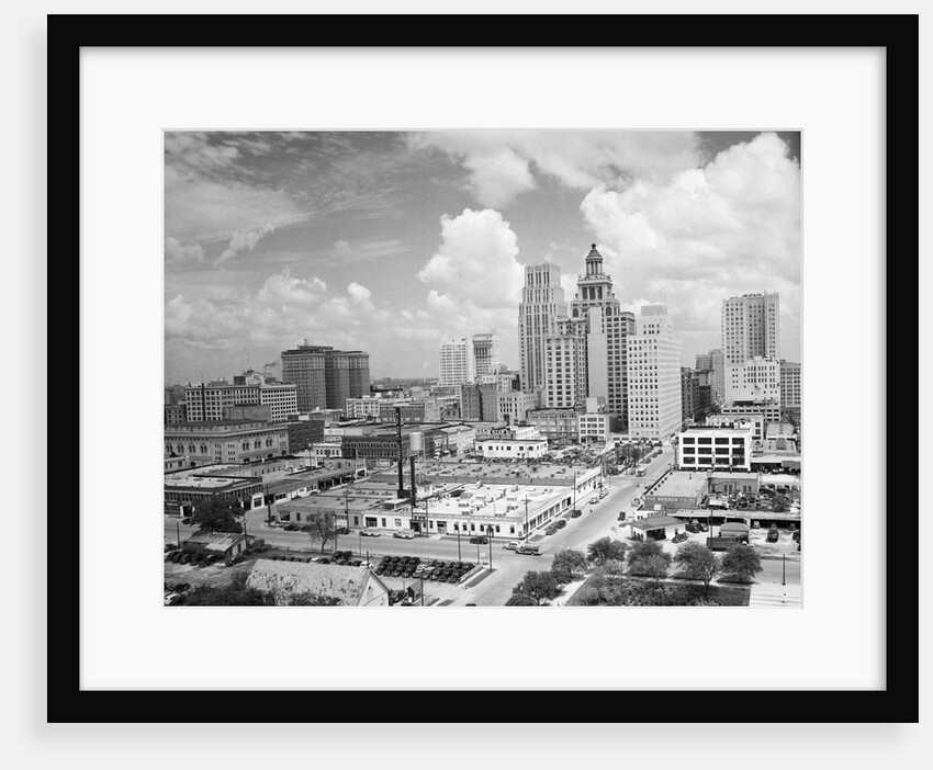 Skyline of Business Section of Houston, Texas by Anonymous