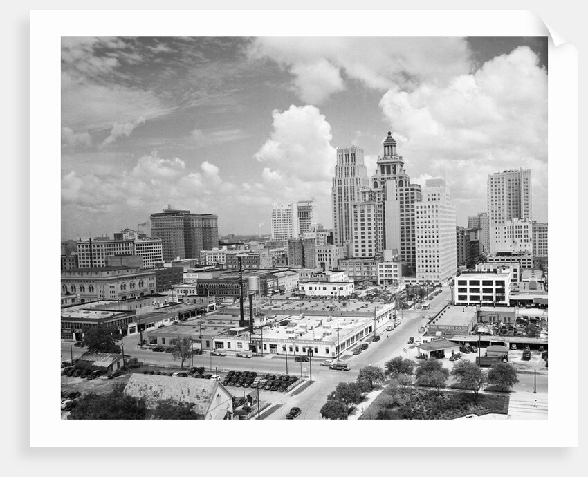 Skyline of Business Section of Houston, Texas by Anonymous