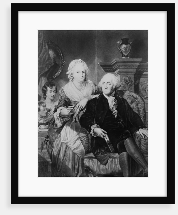 George Washington with Wife and Two Children by Anonymous