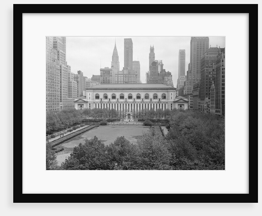 Bryant Park Looking Toward Public Library by Anonymous