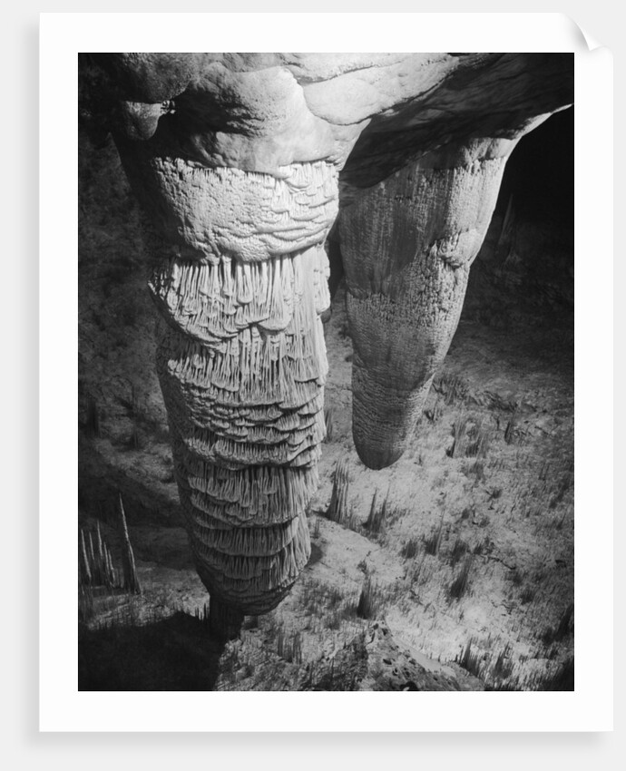 Stalactites and Stalagmites in Carlsbad Caverns by Anonymous