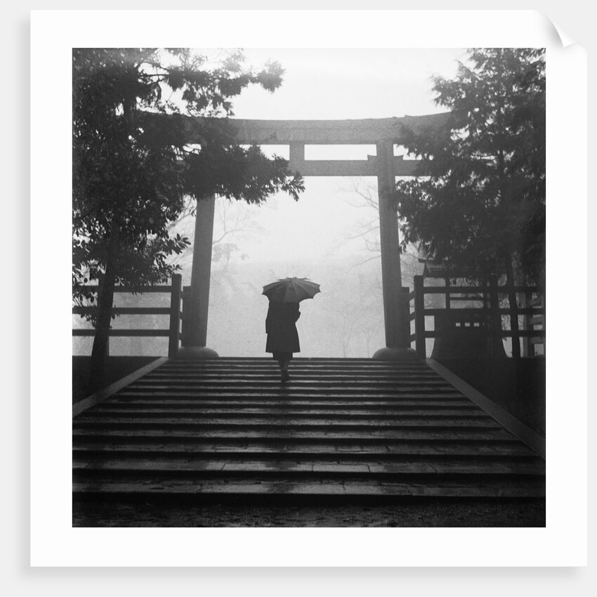 Walking Towards a Japanese Torii by Anonymous