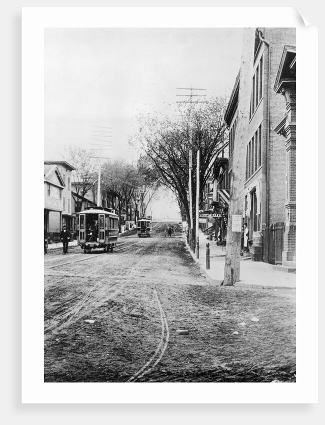 Cars on an Electric Railway by Anonymous