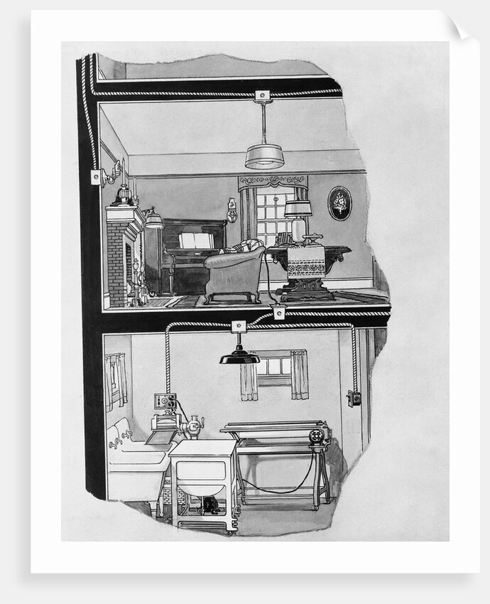 Illustration for Home of a Hundred Comforts Booklet by Anonymous
