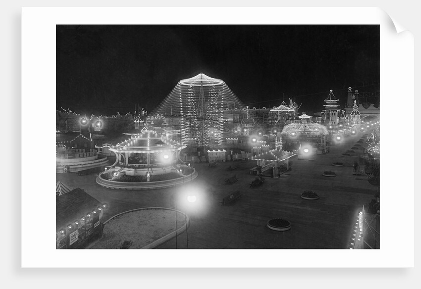 Luna Park with Night Lights by Anonymous