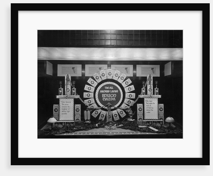 Window Display for Edison Mazda Lamps by Anonymous