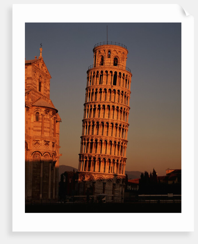 Exterior of the Leaning Tower of Pisa by Anonymous