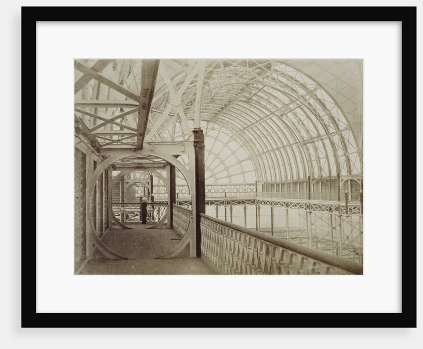 Photograph of Interior View Showing Upper Gallery in Crystal Palace, London by Philip Henri Delamotte