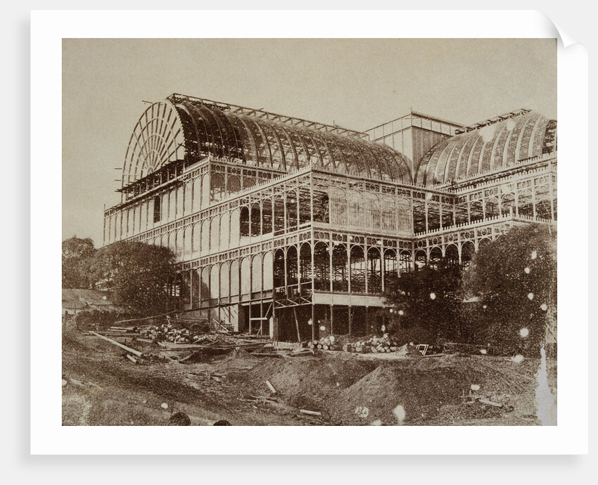 South End of Crystal Palace During Construction by Anonymous