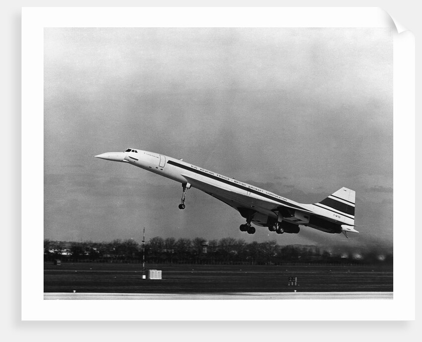 Taking Off For The First Time At 3.30 p.m. Is Concorde 001. by Anonymous