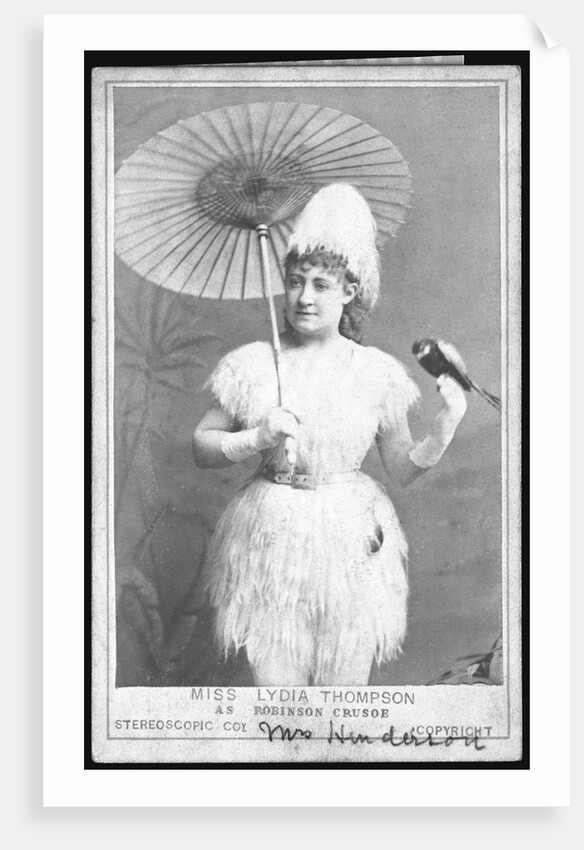 Miss Lydia Thompson, As Robinson Crusoe. by Anonymous