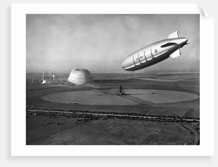 The Macon Approaches an Airfield by Anonymous