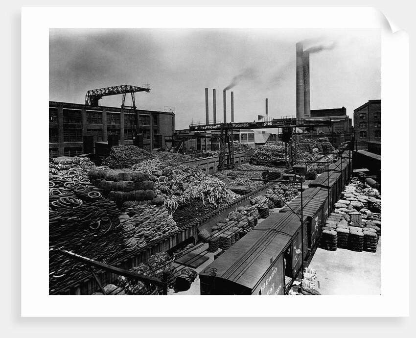 Storing Rubber at Akron, USA by Anonymous