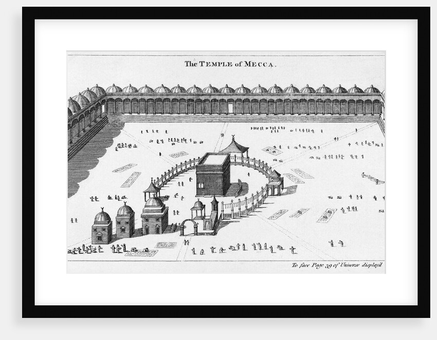 Engraving of The Temple of Mecca by Anonymous