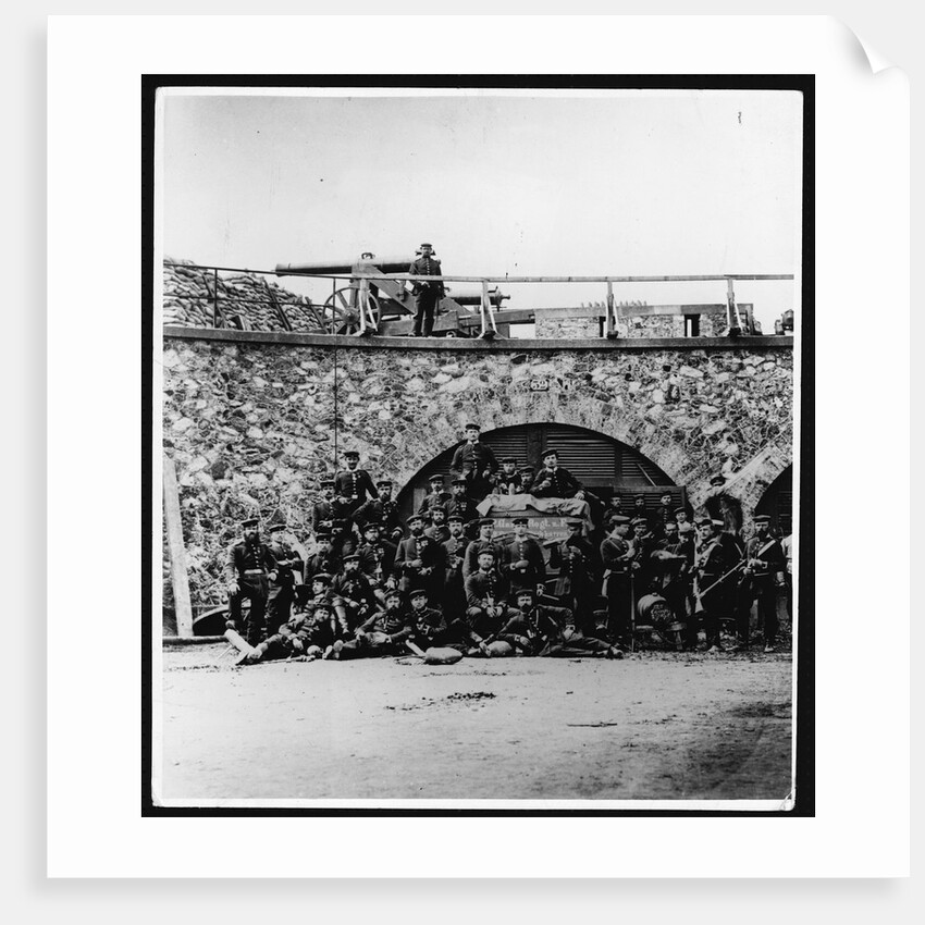 Prussian Soldiers at the Fort d'Aubervilliers by Anonymous