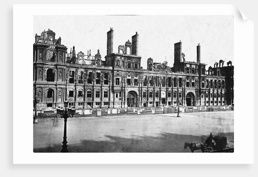 Damaged Hotel de Ville by Anonymous