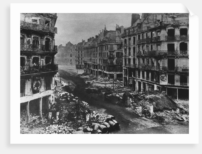Damage in the Rue de Rivoli by Anonymous