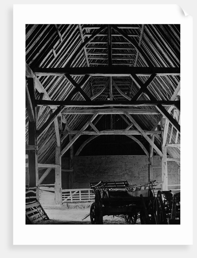 Interior of the Barley Barn at Cressing Temple by Anonymous