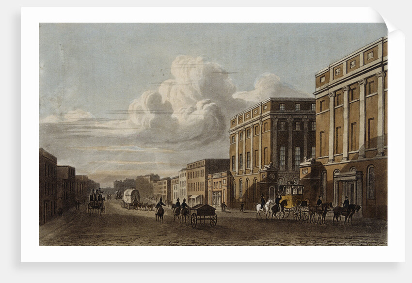 Engraving of Oxford Street in London by Anonymous