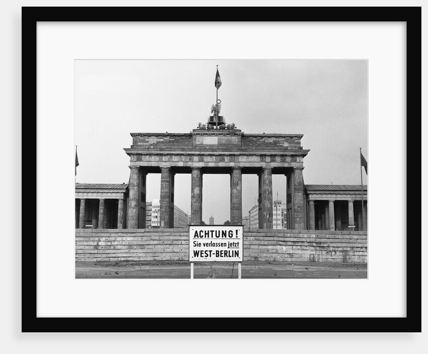 Brandenburg Gate, Berlin, 1966 by Anonymous