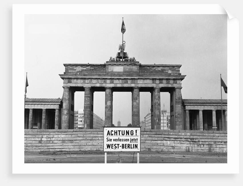 Brandenburg Gate, Berlin, 1966 by Anonymous