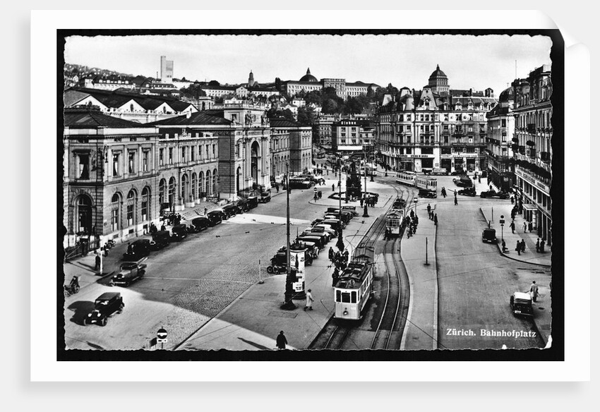 Zurich. Bahnhofplatz. by Anonymous