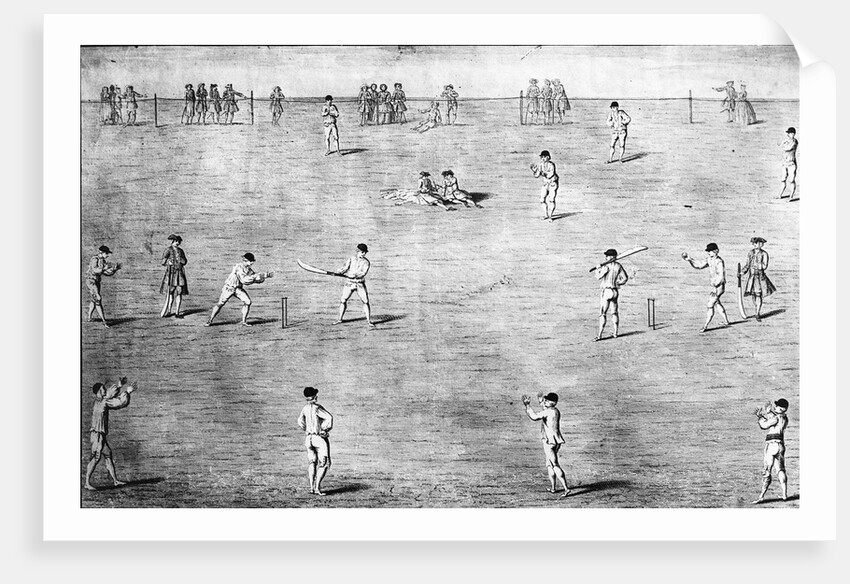 Illustration of Cricket Game by Anonymous
