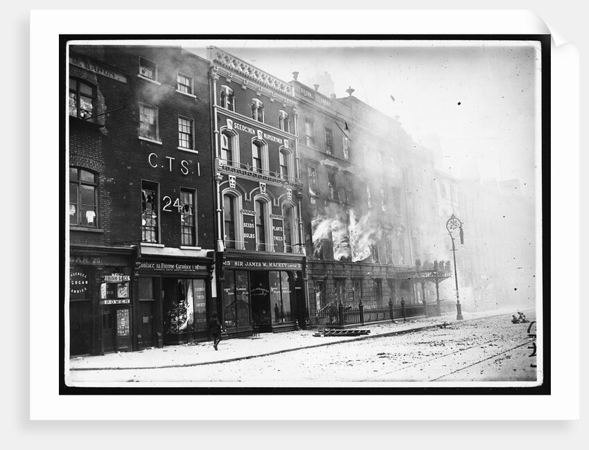 Gresham Hotel on Fire by Anonymous