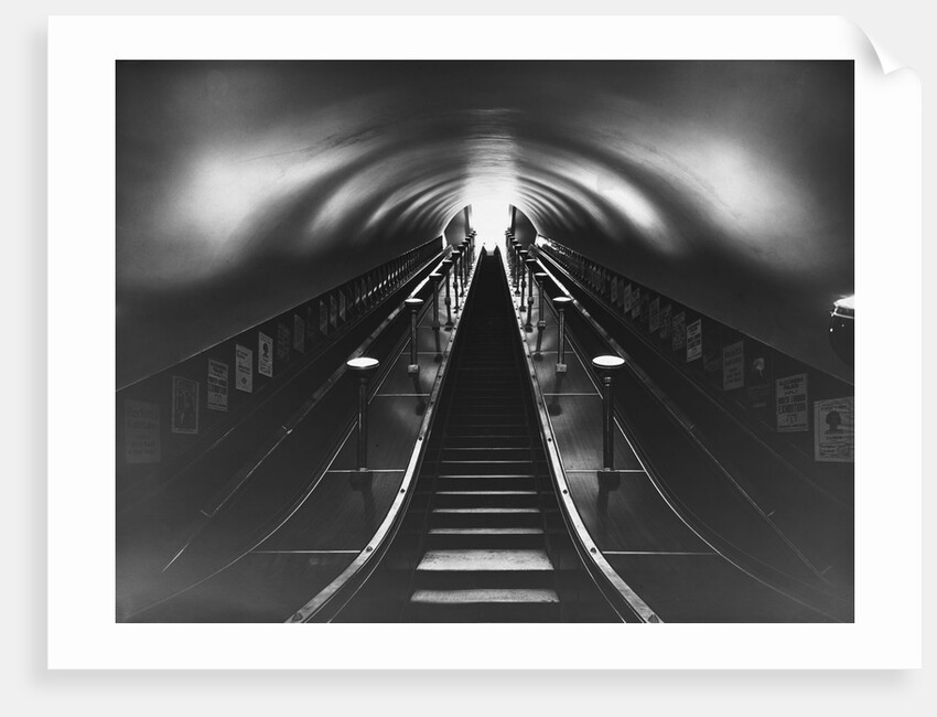 Subway Station Escalator by Anonymous