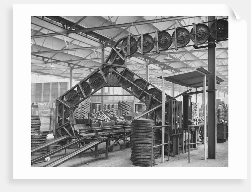 Conveyor Belt at Morris Motors Plant by Anonymous