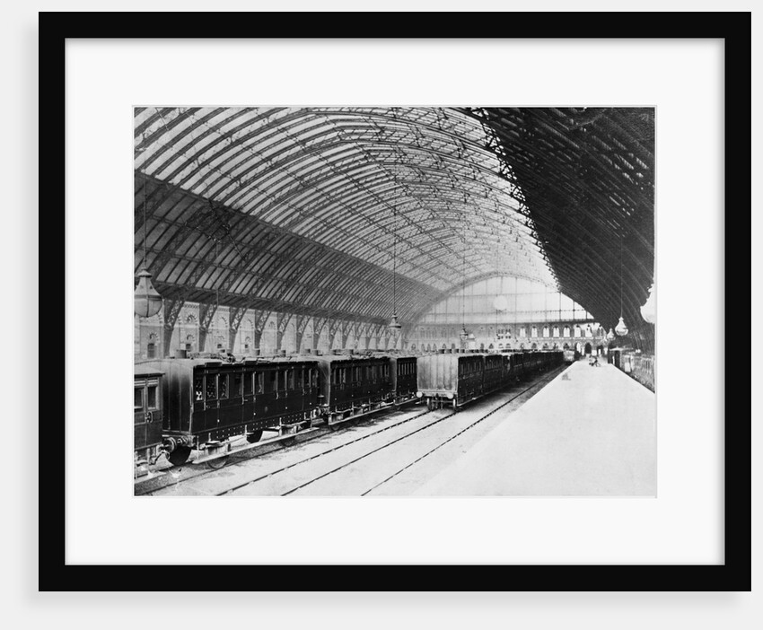 Passenger Trains at St. Pancras Station by Anonymous