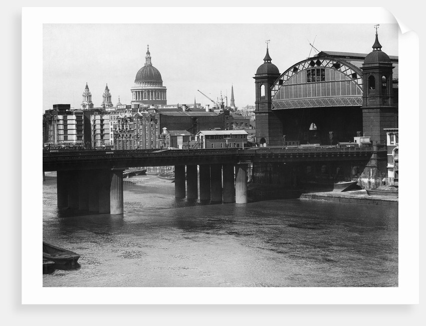 Cannon Street Railway Bridge and Station by Anonymous