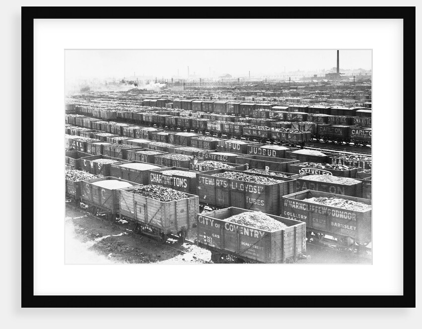 Coal Wagons in Railroad Sidings by Anonymous