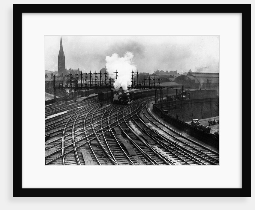 Steam Trains Depart from Newcastle Station by Anonymous