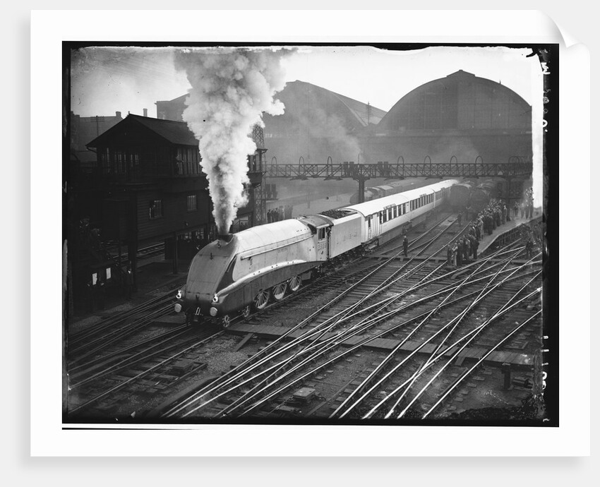 Silver Link Train Leaves King's Cross Station by Anonymous