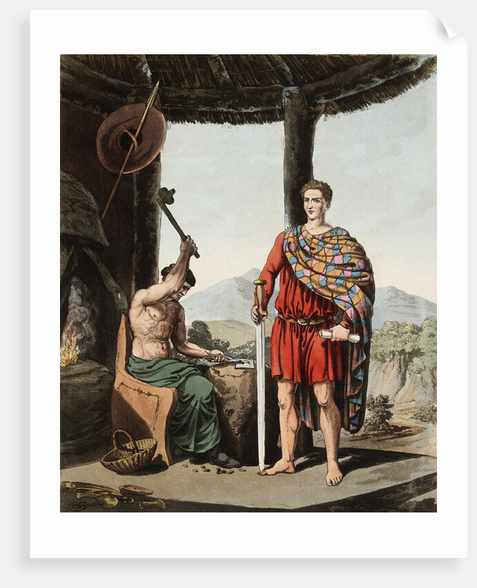 A Romanised Briton and a Feryllt by Robert Havell