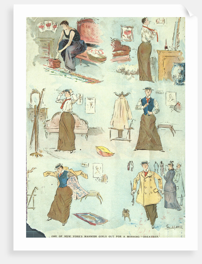 One of New York's Mannish Girls Out for a Morning Breather by George Benjamin Luks