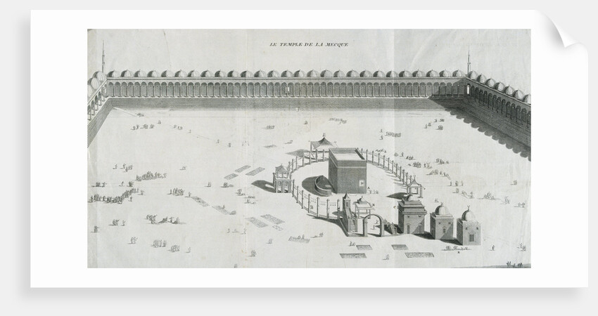 French Engraving of The Temple of Mecca by Anonymous