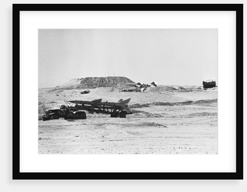 Missiles on Transporters in Desert During Yom Kippur War by Anonymous