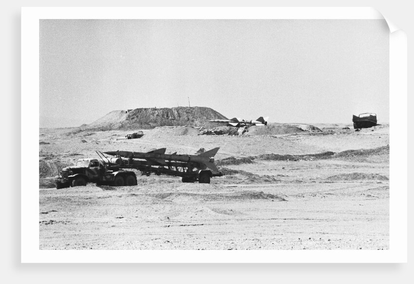 Missiles on Transporters in Desert During Yom Kippur War by Anonymous